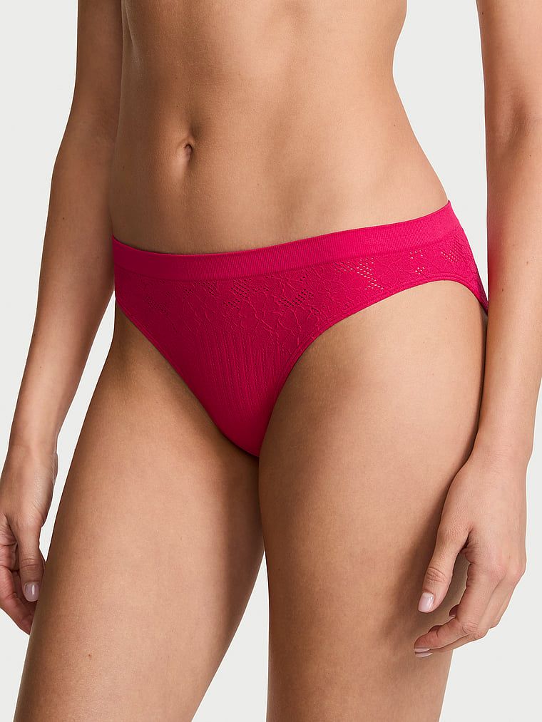 Seamless Chiloți Bikini fără cusături, cu nervuri florale