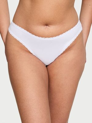 Lacie Chiloți Bikini din bumbac cu margini din dantelă