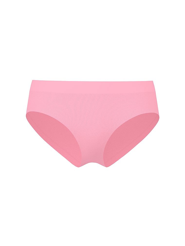 Chiloți hiphugger cu coaste transparente fără cusură. Produsul este roz și provine din colecția Seamless (Seamless Collection).