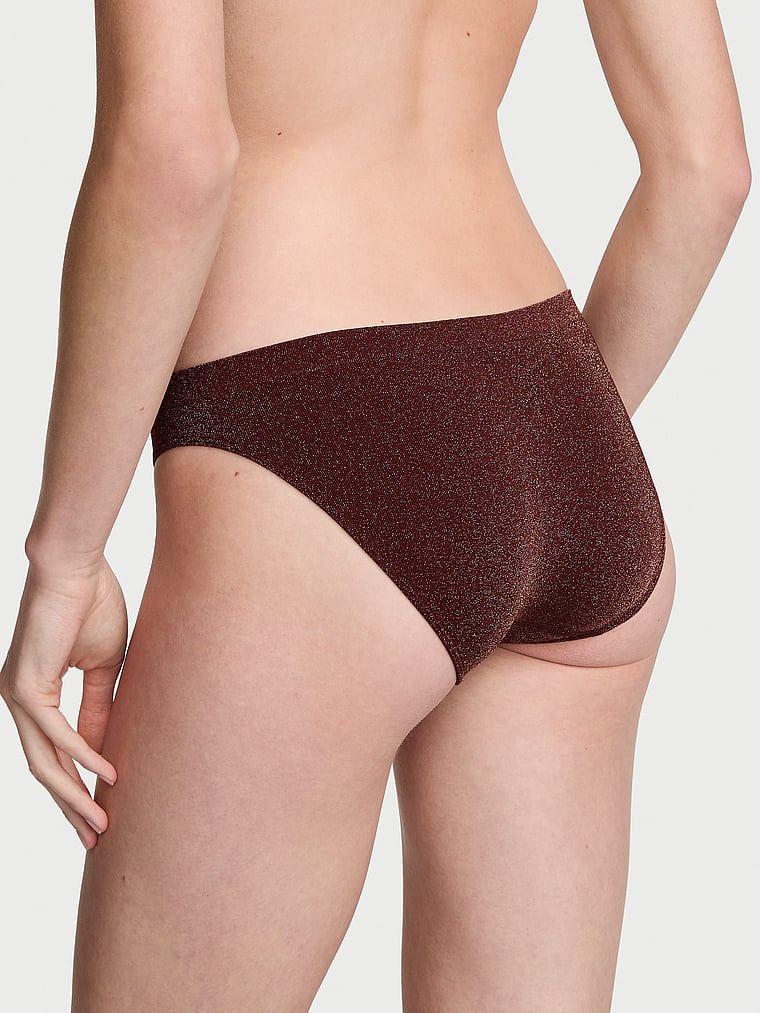 Chiloți Shiny Shimmer Bikini. Produsul este de culoare maro și provine din colecția Seamless (Seamless Collection).