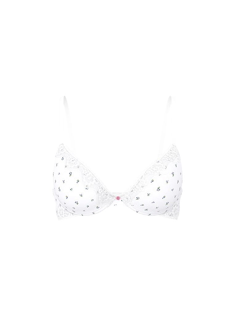 Sutien de bumbac push-up Perfect Shape Shadow Stripe. Produsul are o culoare florală și provine din colecția de tricouri.