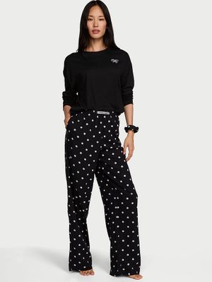 Victoria's Secret Set pijama lungă din flanel cu tricou