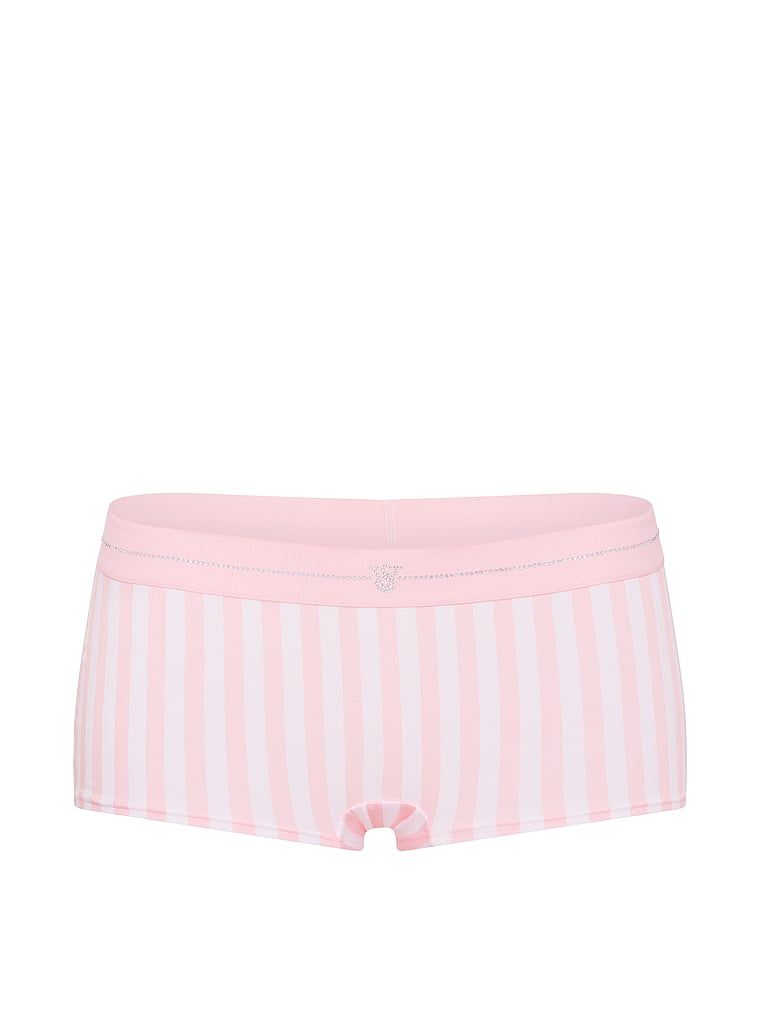 Pantaloni scurți din bumbac Shine Logo. Produsul are o culoare cu model și provine din colecția Bumbac.