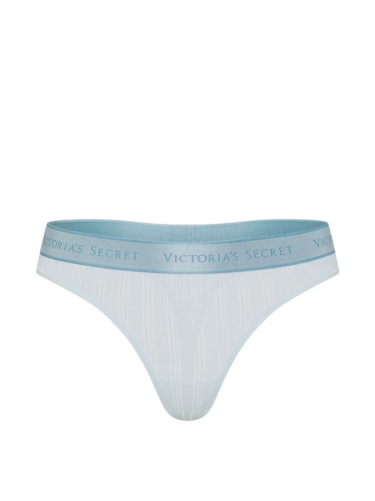 Tanga din stil SoSoft Ultra-Fine Logo. Produsul este de culoare albastră și provine din colecția Bumbac.