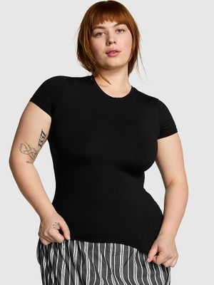 Tricou cu mâneci scurte și bază elastică