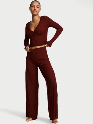 Victoria's Secret Set pantaloni și top Henley din modal ultrafin SoSoft