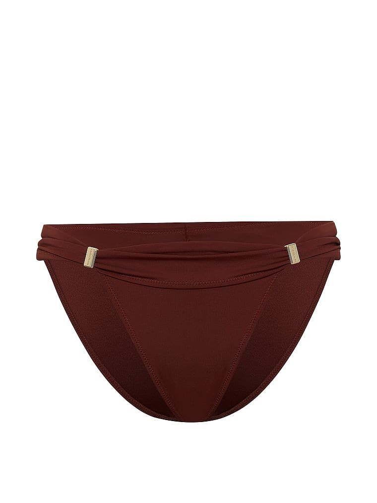 Slip esențial de bikini Harlow. Produsul este modelat și provine din colecția Victoria's Secret Swim.