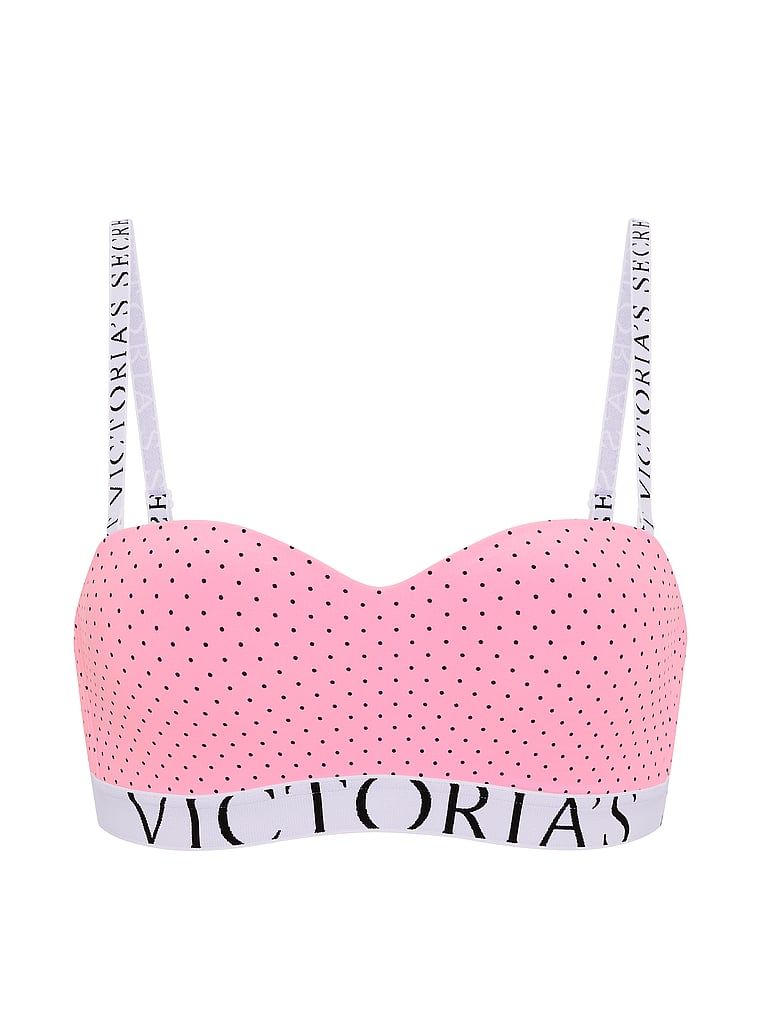 Sutien fără bretele ușor căptușit, CoolBra. Produsul are o culoare cu model și provine din colecția de tricouri.