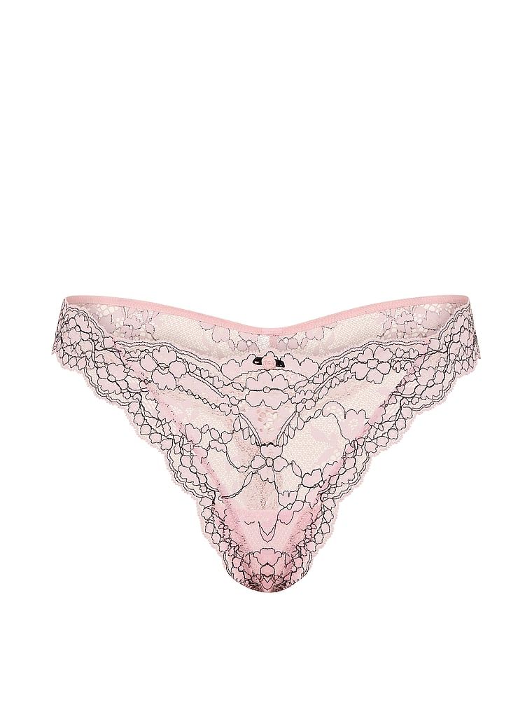 Tanga din dantelă. Produsul are o culoare multicoloră și provine din colecția Dream Angels.