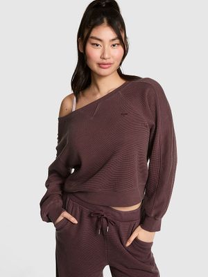PINK Bluză Wondersoft din tricot Wave cu umerii goi