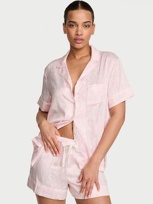 Victoria's Secret Set pijama scurtă Signature din satin