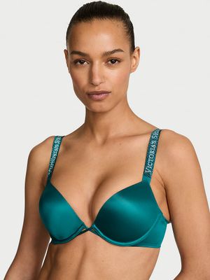 Very Sexy Sutien Push-up Bombshell cu bretele strălucitoare Add-2-Cups