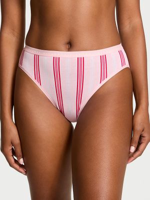 Victoria's Secret Chiloți cu talie înaltă din bumbac extensibil