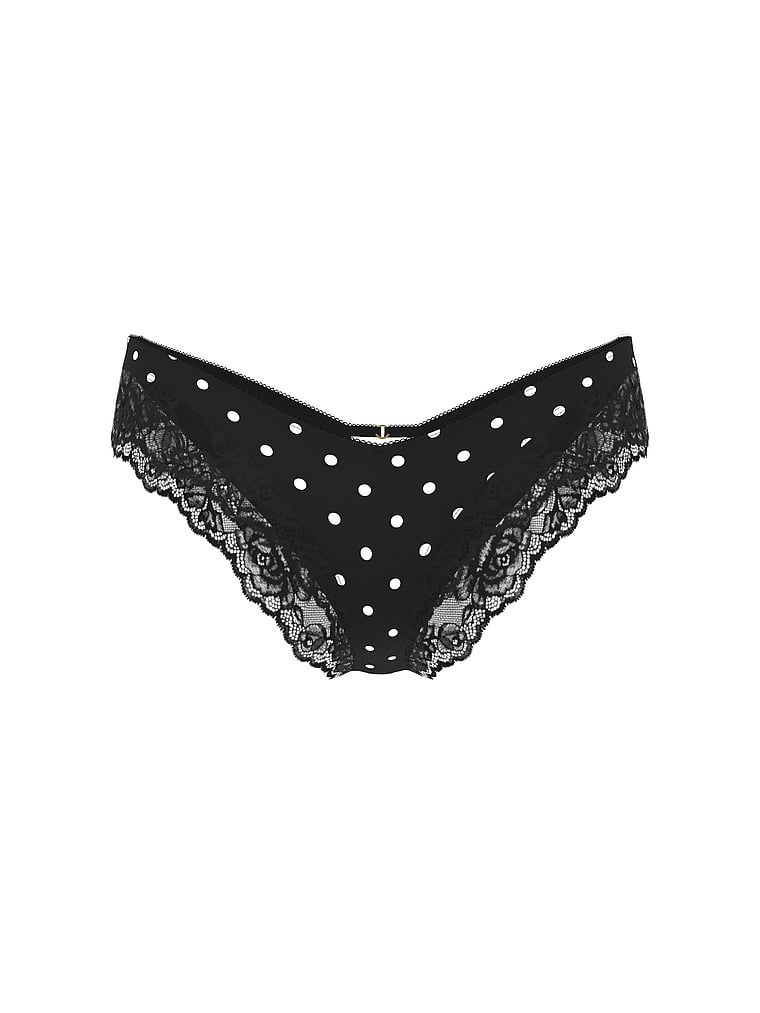 Chiloți din dantelă cu dantelă pe margini și picioare înalte Lace-Trim Cheeky. Produsul este modelat și provine din colecția Very Sexy.