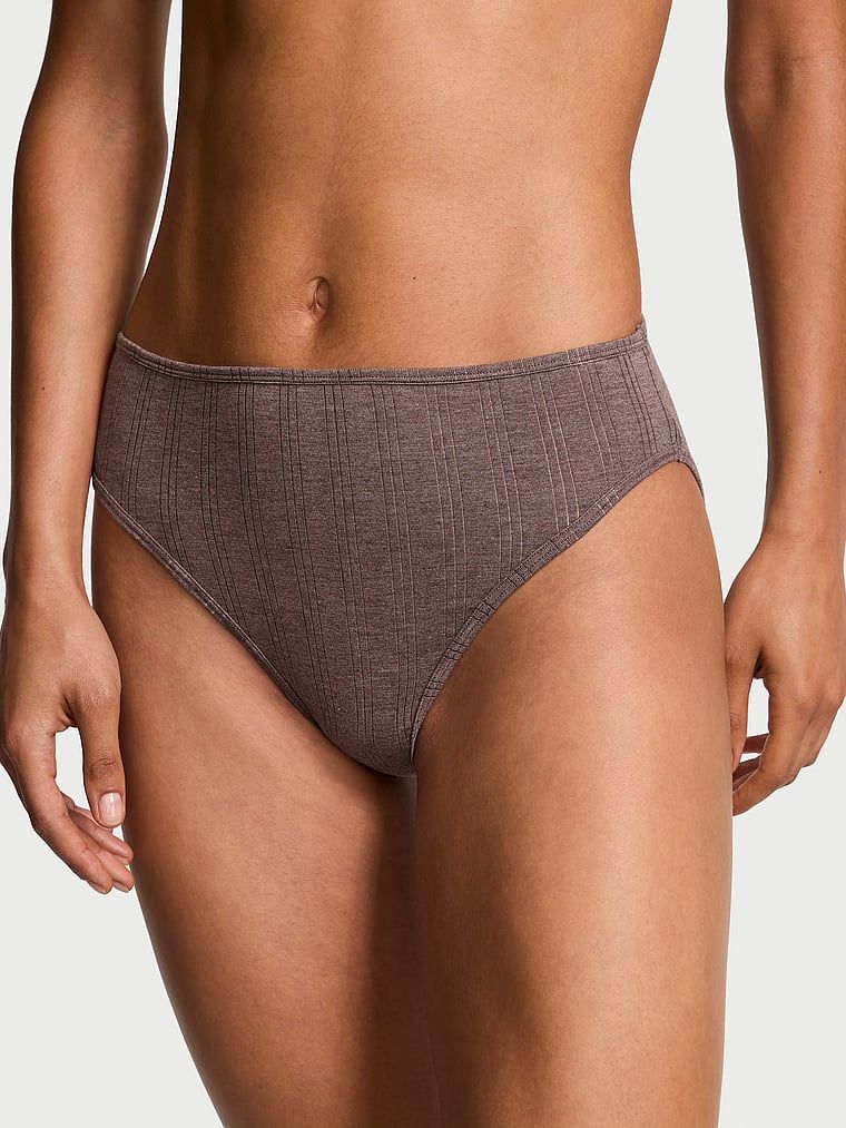 Chiloți modali cu picioare înalte, Ultra-Fine Brief. Produsul este de culoare maro și provine din colecția Victoria's Secret.