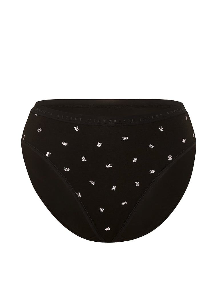 Chiloți din bumbac cu picioare înalte, pantaloni scurti cu picior înalt. Produsul are o culoare cu model și provine din colecția Victoria's Secret.