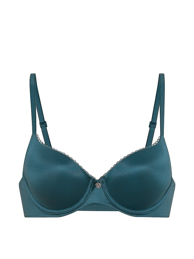 Sutien Smooth Demi ușor căptușit. Produsul este albastru și provine din colecția Body by Victoria.