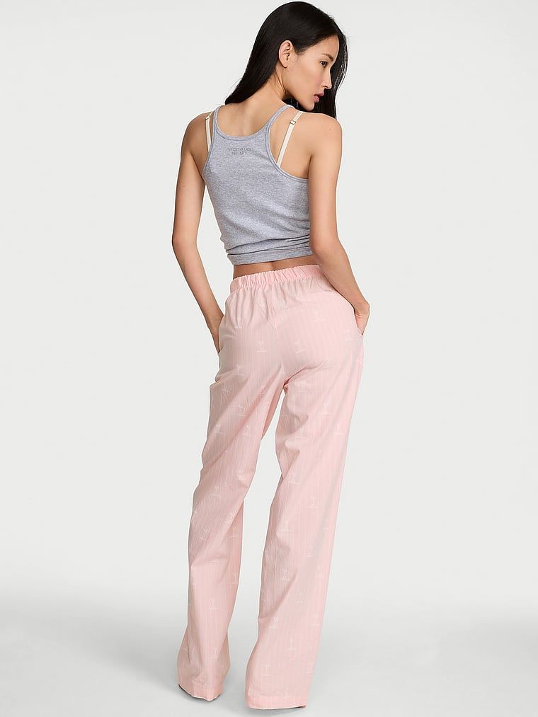 Pantaloni de pijama Heritage din bumbac Mix & Match. Produsul are o culoare cu model și provine din colecția Victoria's Secret.