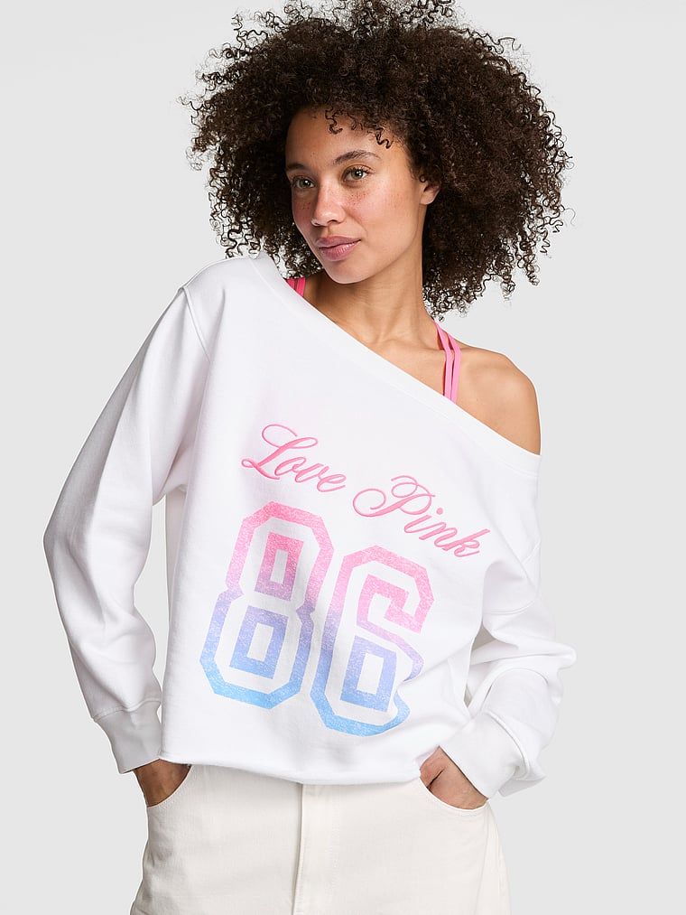 Bluză reiată cu umerii goi Campus Fleece