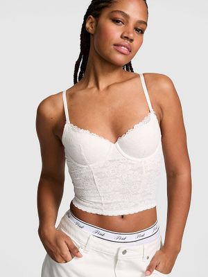 Top corset ușor căptușit scoop PINK Wink