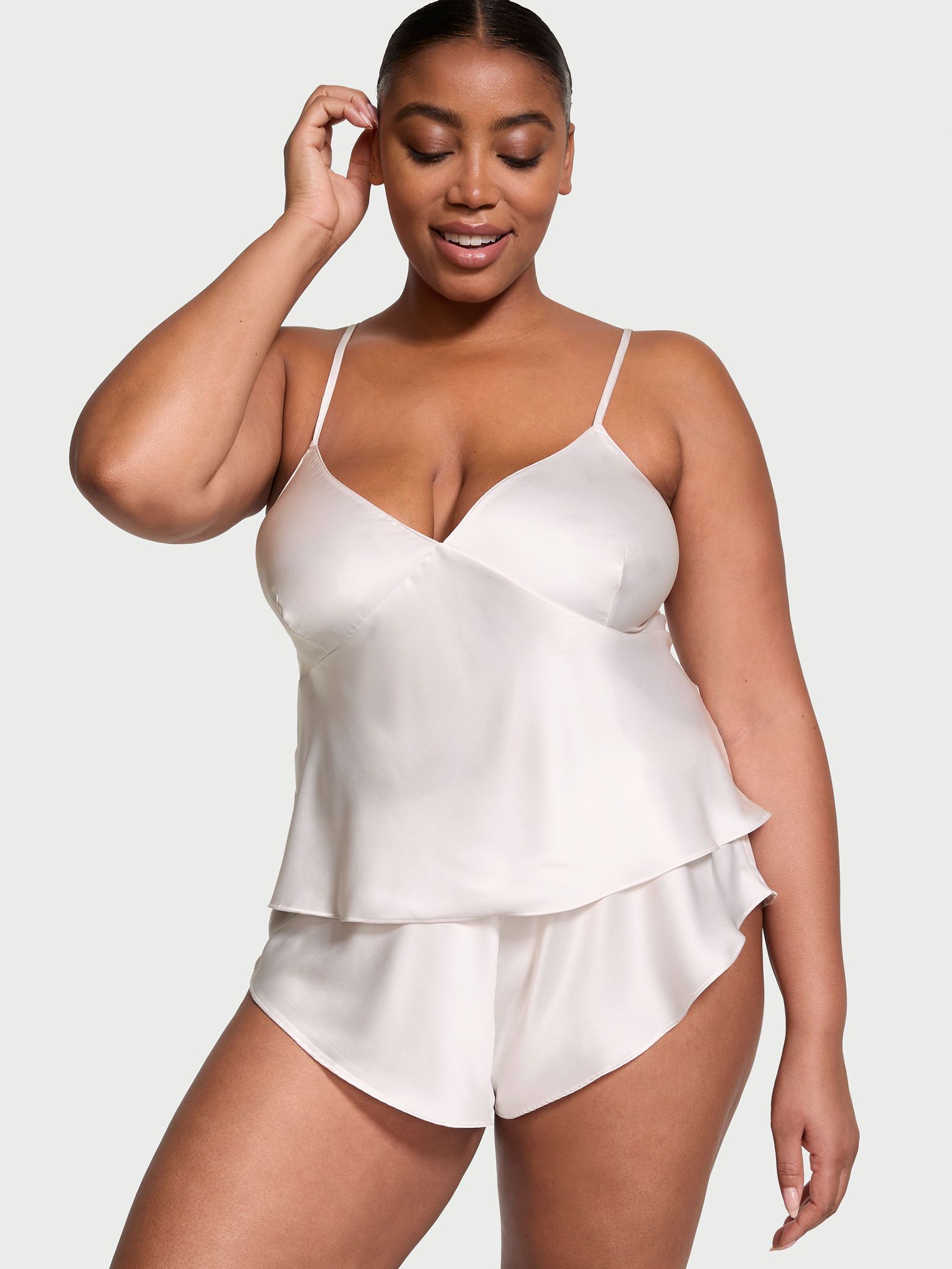 Victorias Secret Set Cami din satin, cu spatele descoperit