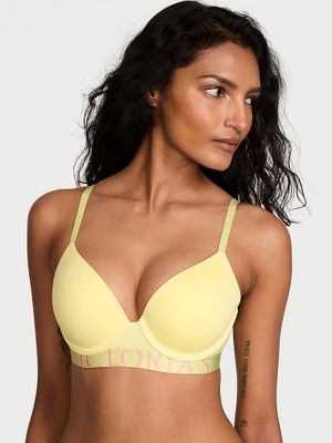 T-shirt Sutien cu push-up Exploded Logo din bumbac Perfect Shape