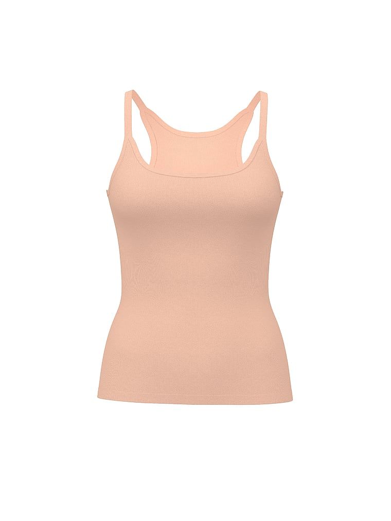 Topul de dormit din bumbac mix & match. Produsul este roz și provine din colecția Victoria's Secret.