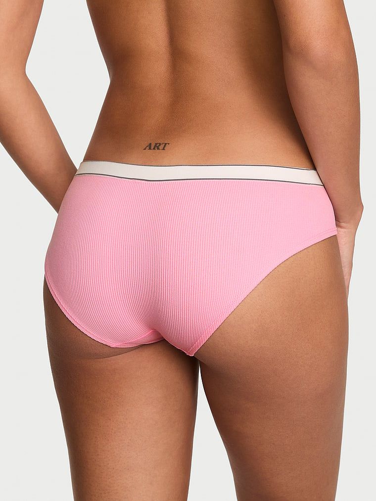 Chiloți cu nervuri și logo-ul Seamless Rib Hiphugger. Produsul are o culoare cu model și provine din colecția Seamless (Seamless Collection).