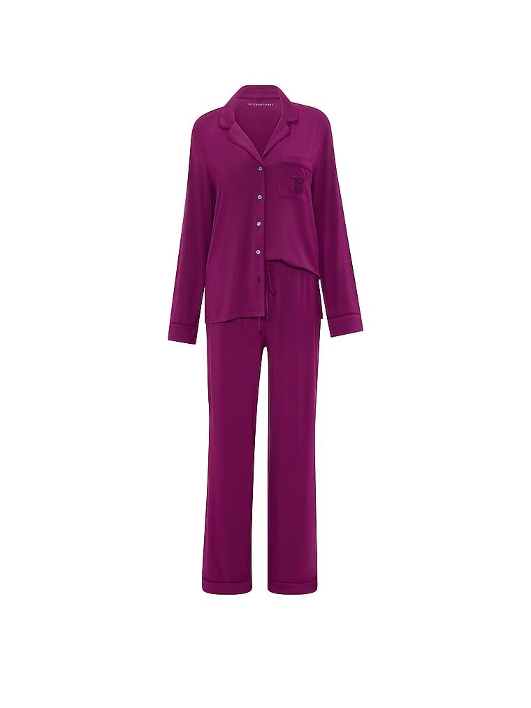 Pijamale realizate din SoSoft modal. Produsul este de culoare mov și provine din colecția Victoria's Secret.