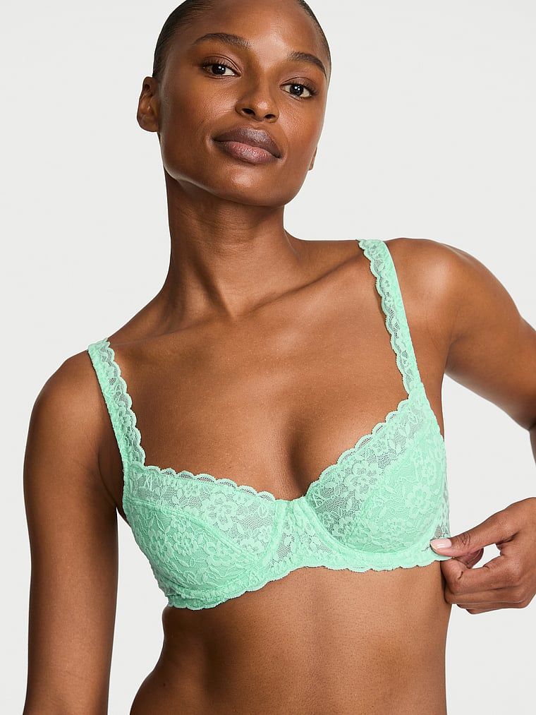 Victoria's Secret Sutien Balconette din dantelă, fără căptușeală