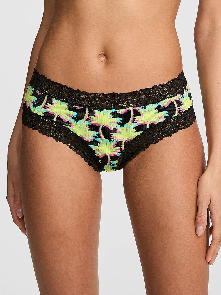 Chilot cheeky cu dantelă PINK Wink