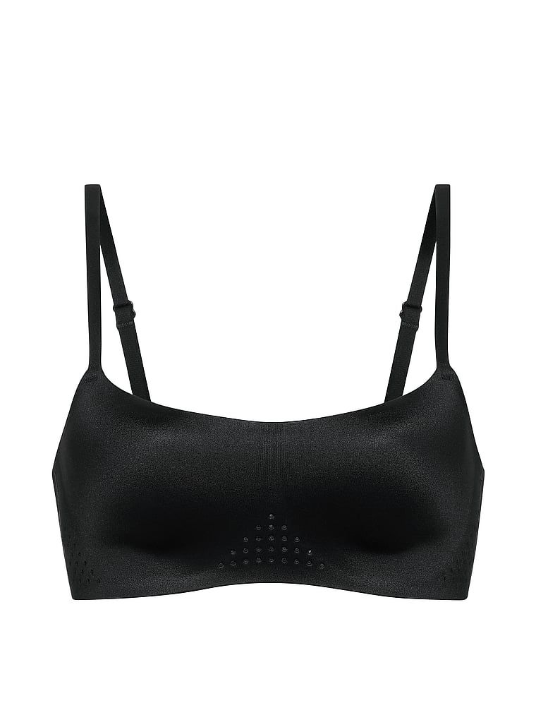 Sutiene sport realizat din material lucios VSX Featherweight Light GlossyTech. Produsul este negru și provine din colecția VSX.