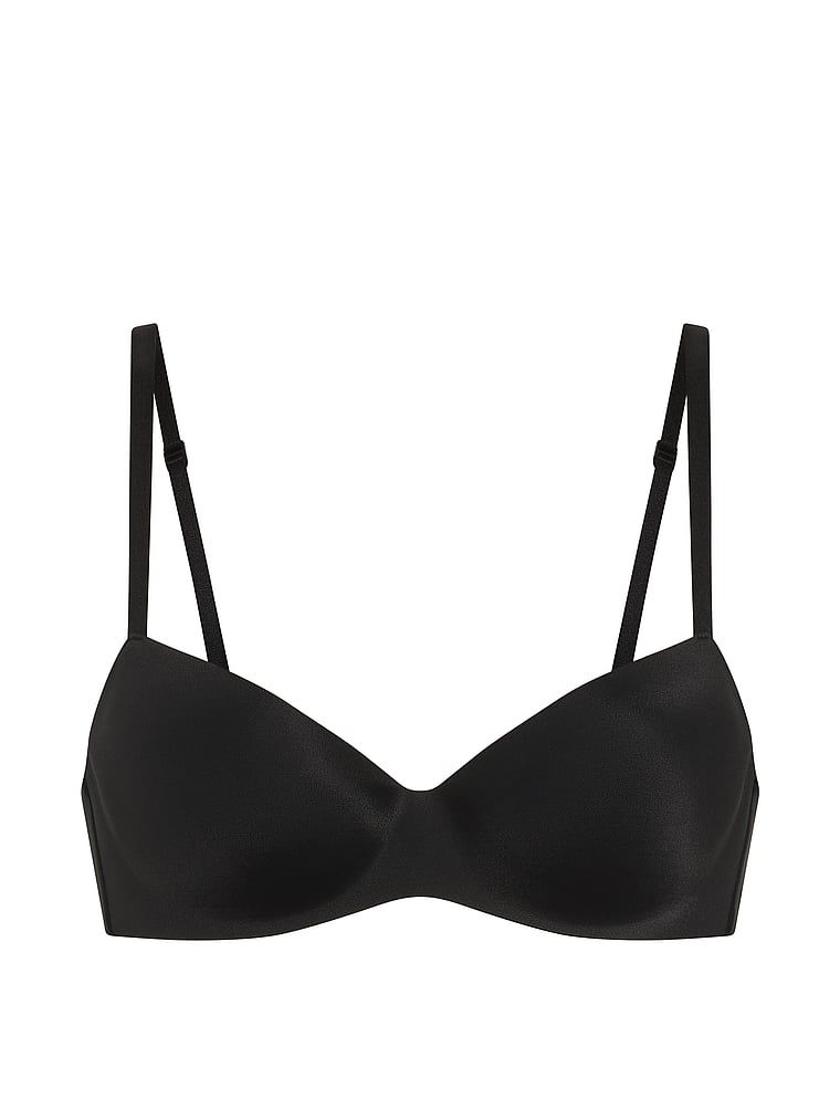 Sutien ușor căptușit, cu balconet FlexFactor. Produsul este negru și provine din colecția Body by Victoria.