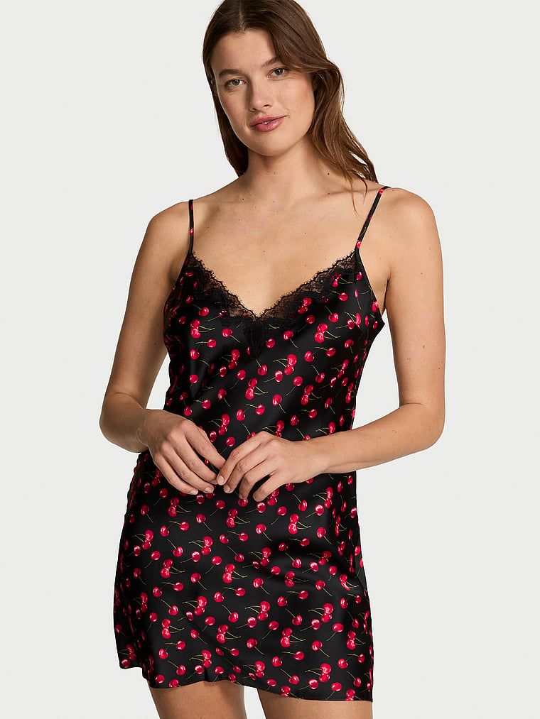 Very Sexy Rochie mini tip furou din satin și dantelă în formă de trandafir