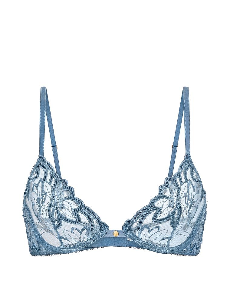 Sutien din denim, fără căptușeală. Produsul este modelat și provine din colecția Very Sexy.