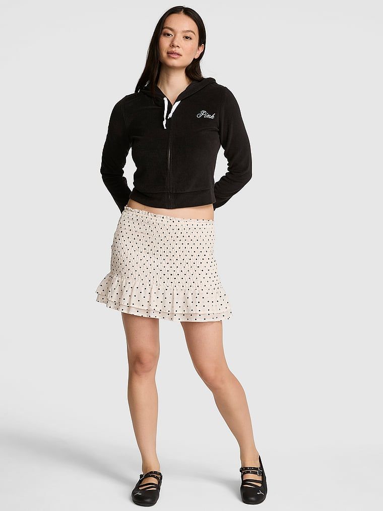 Fustă mini cu fronseuri Flirty Fit