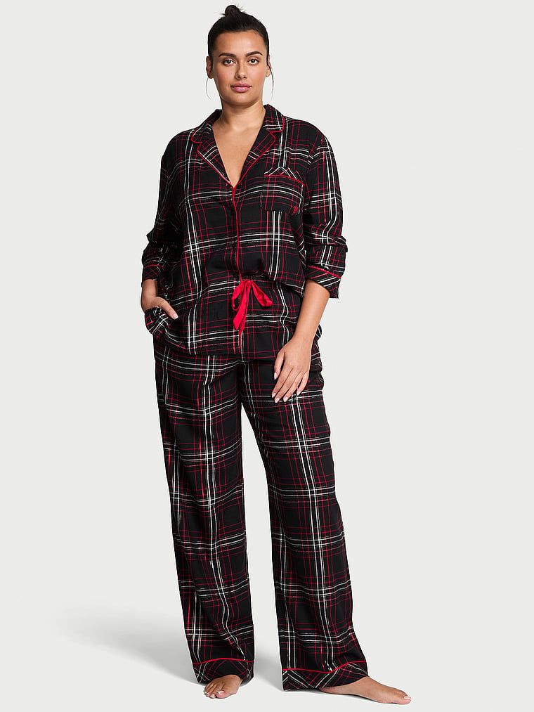 Victorias Secret Set pijama lungă din flanel