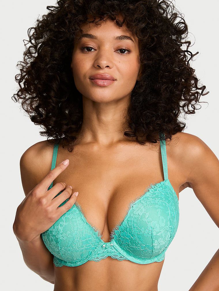 Sutiene push-up din dantelă Dream Angels. Produsul are o culoare multicoloră și provine din colecția Dream Angels.
