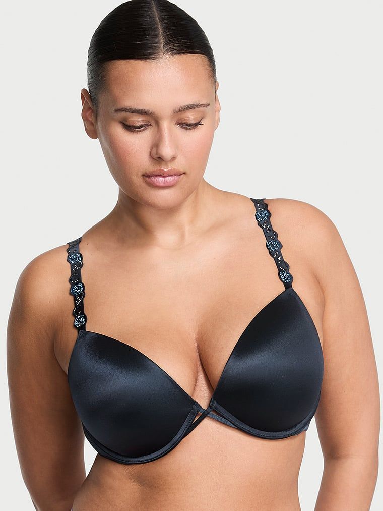 Very Sexy Sutien Push-Up Shine Strap Electric Orchid