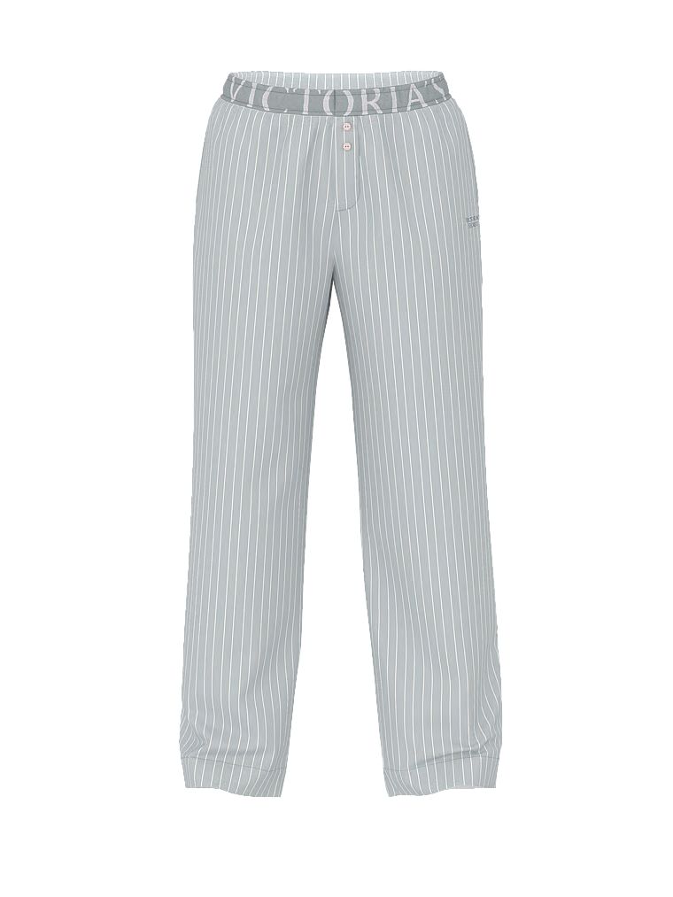 Pantaloni de pijama Heritage din bumbac Mix & Match. Produsul este modelat și provine din colecția Victoria's Secret.