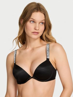 Very Sexy Sutien Push-up Bombshell cu bretele strălucitoare Add-2-Cups