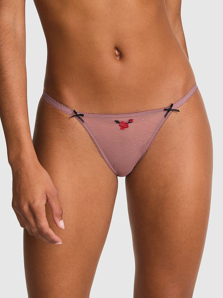 PINK Chiloți bikini cu bretele subțiri PINK Wink