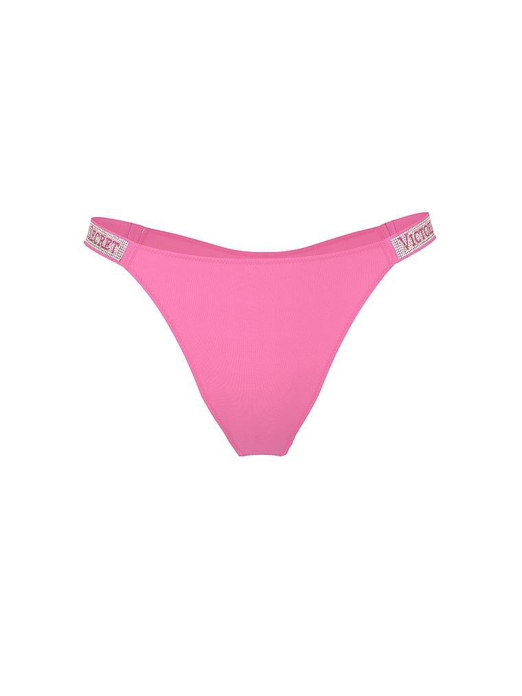 Chiloți brazilieni cu dungi braziliene Shine Strap. Produsul este roz și provine din colecția Very Sexy.