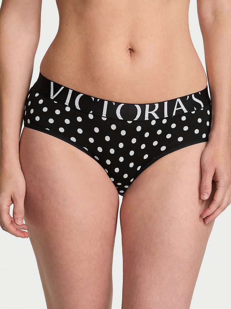 Chiloți de bumbac Logo Exploded Hiphugger. Produsul are o culoare cu model și provine din colecția Bumbac.