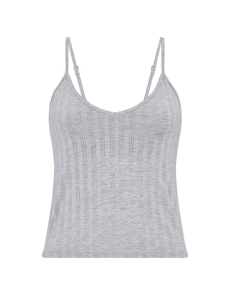 Bluza este făcută din SoSoft Ultra-Fine Sleeping Modal. Produsul este de culoare gri și provine din colecția Victoria's Secret.