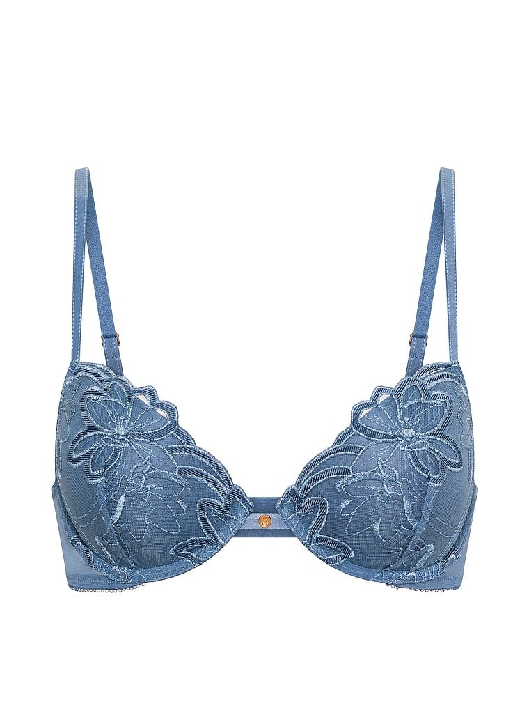 Sutien push-up din denim. Produsul este modelat și provine din colecția Very Sexy.