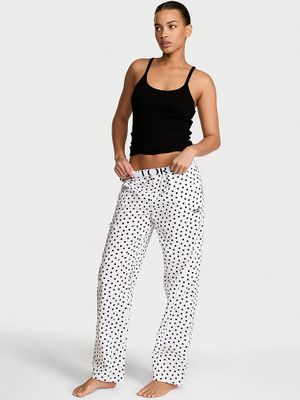 Victoria's Secret Pantaloni de pijama din bumbac Mix & Match Heritage