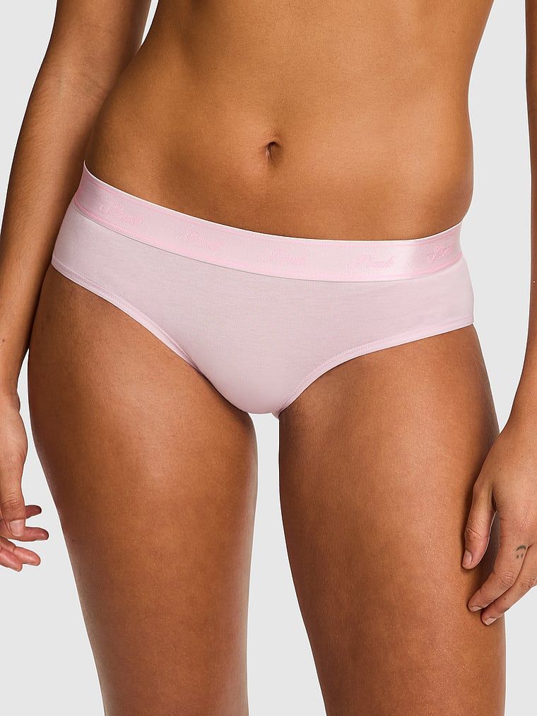 Chiloți Hiphugger din bumbac, cu logo aplicat