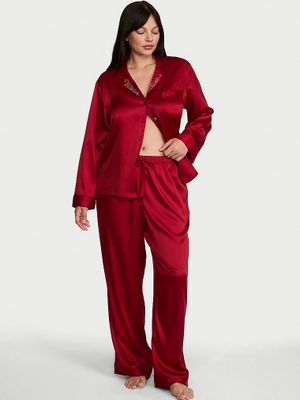 Victoria's Secret Set pijamale lungi din satin