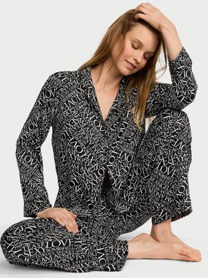 Victoria's Secret Set pijamale lungi din satin
